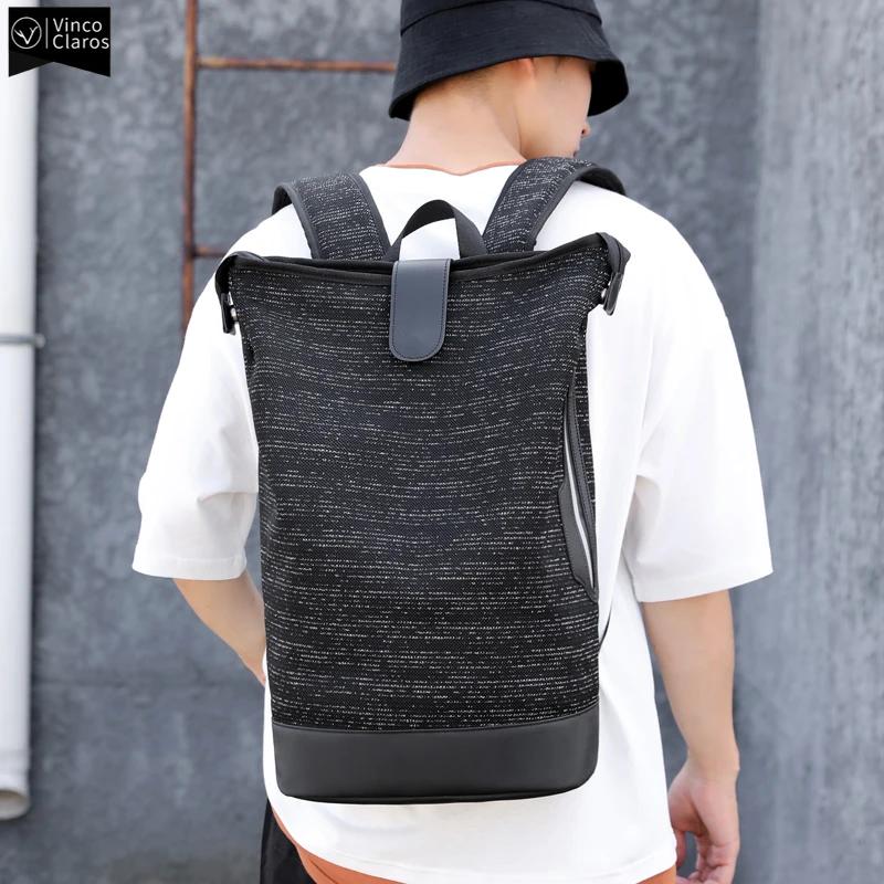 VC Lightweight Casual Mens Backpack High Quality Flying fabric Travel Backpacks Fashion Male Backpack Large Capacity